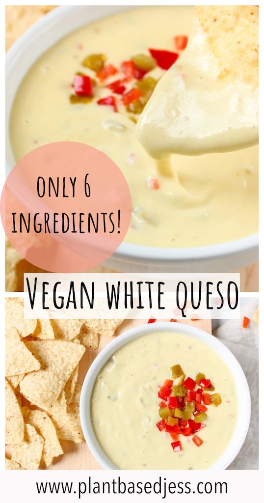 The Best Vegan White Queso (6-ingredient) - Plant Based Jess