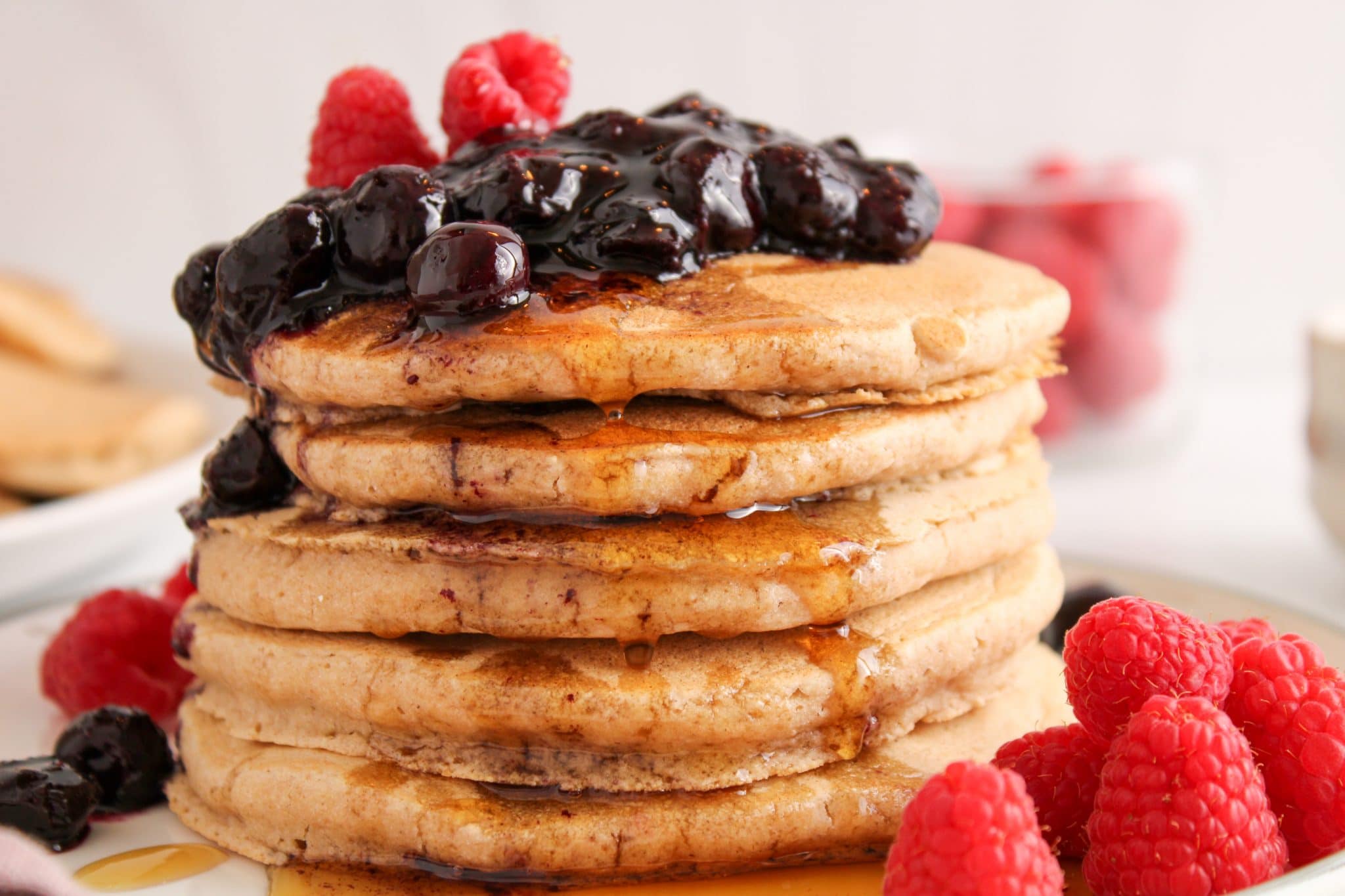 Vegan Oat Flour Pancakes (Fluffy & Easy Recipe) Plant Based Jess