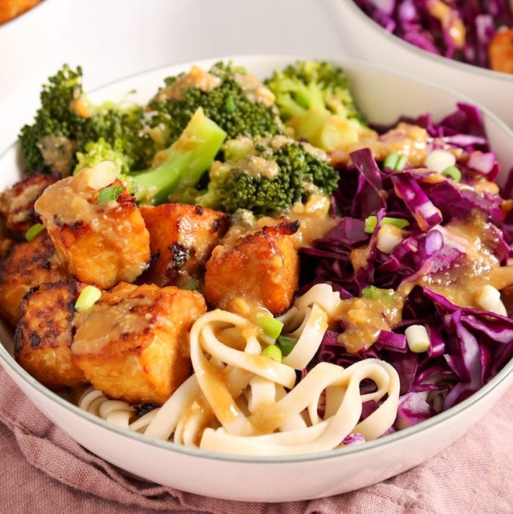 Miso Tempeh Noodle Bowl Plant Based Jess