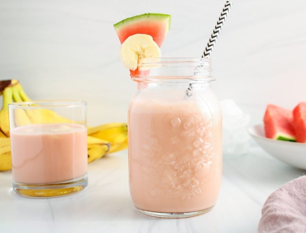 Watermelon Banana Smoothie - Plant Based Jess