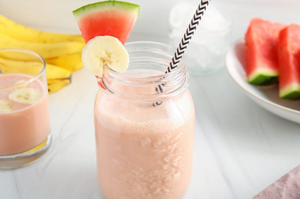 Watermelon Banana Smoothie - Plant Based Jess