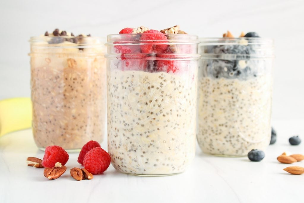 Easy Overnight Mixed Berry Oats in Mason Jars : Plants-Rule