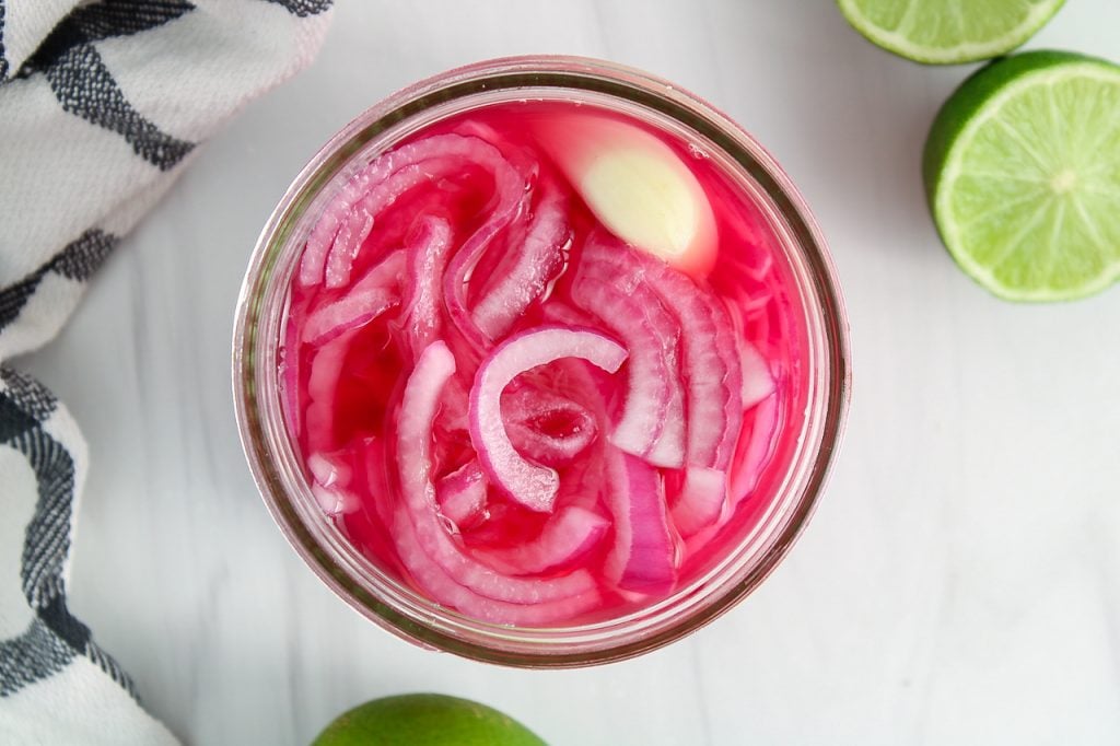 Mexican Pickled Onions with Lime Juice