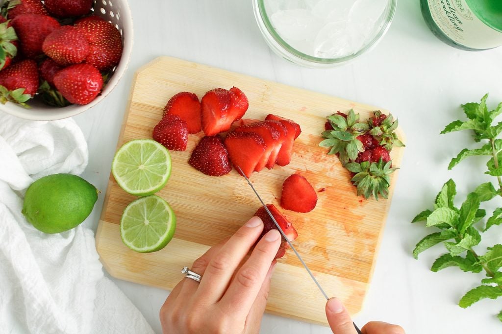 Virgin Strawberry Cucumber Mojito Mocktail Recipe