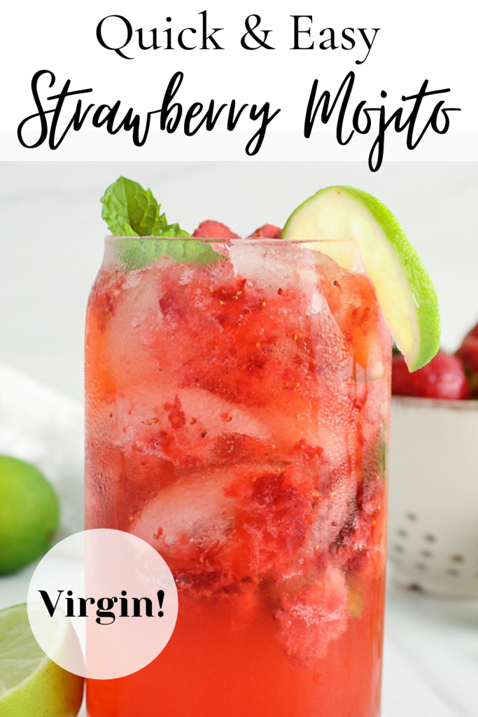 Strawberry Mojito Recipe (Cocktail or Mocktail) - Striped Spatula