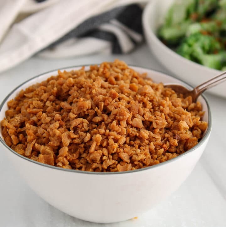 Vegan TVP Bacon Bits (OvenBaked & OilFree) Plant Based Jess