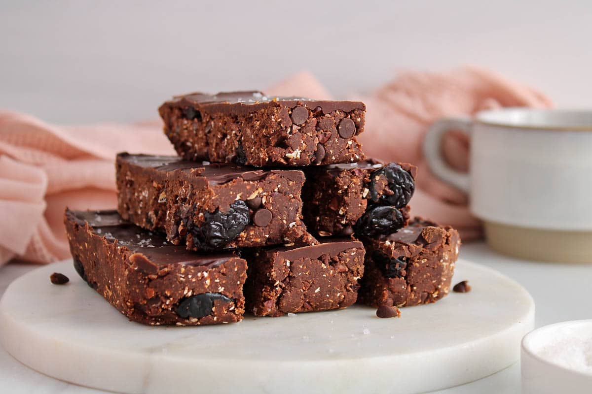 Chocolate Oatmeal No Bake Bars (Gluten-Free, Nut-Free) - Plant Based Jess