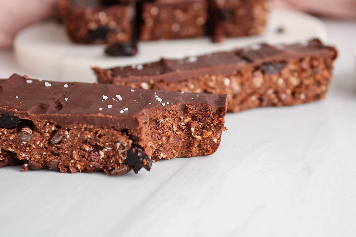 Chocolate Oatmeal No Bake Bars (Gluten-Free, Nut-Free) - Plant Based Jess