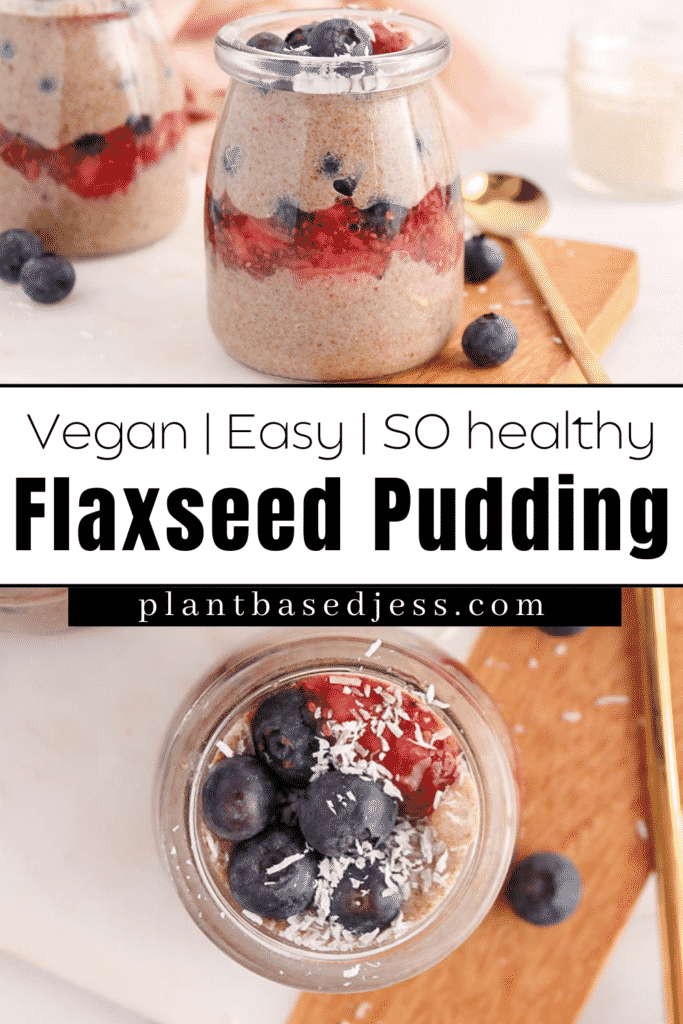 Easiest 3-Ingredient Chia Flax Seed Pudding (Vegan)