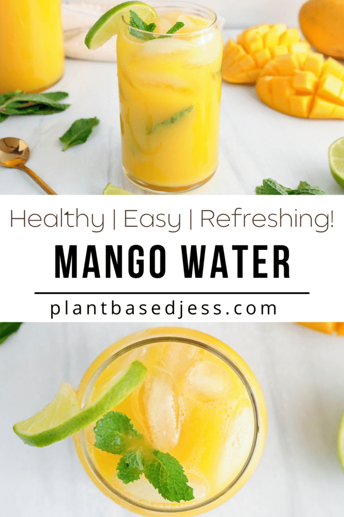 Mango Water (Agua Fresca, Agua de Mango) - Plant Based Jess