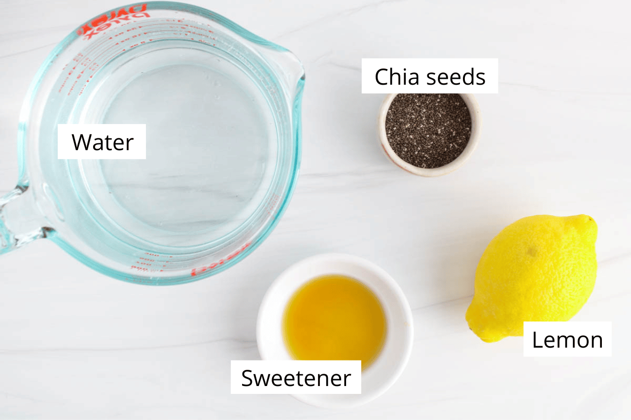 Lemon Chia Seed Water Plant Based Jess
