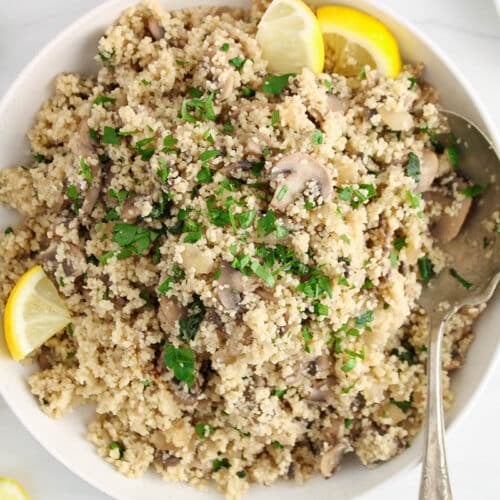 Mushroom Couscous Plant Based Jess
