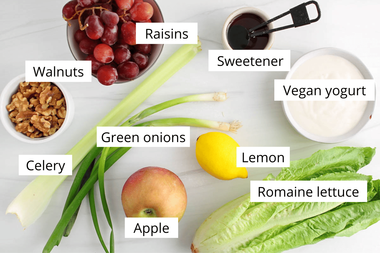 Vegan Waldorf Salad (Creamy Dressing without Mayo) - Plant Based Jess