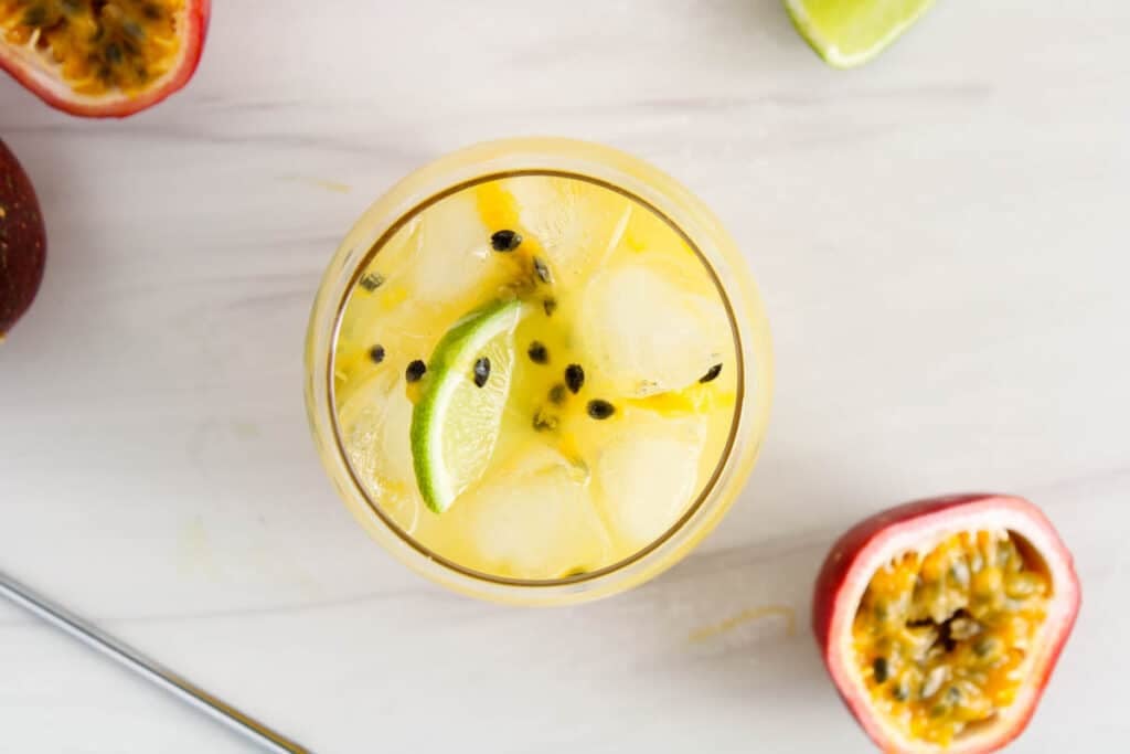 Passion Fruit Mocktail - Plant Based Jess