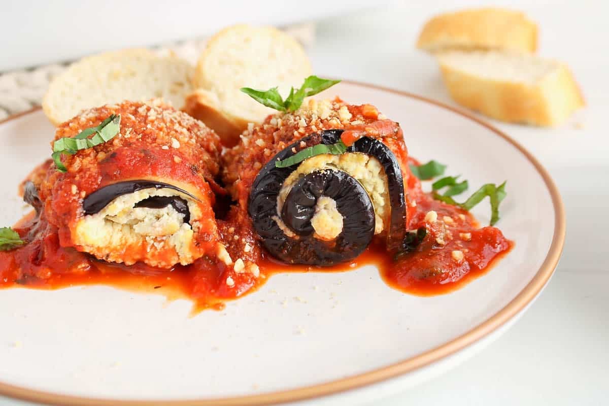 Vegan Eggplant Rollatini Plant Based Jess