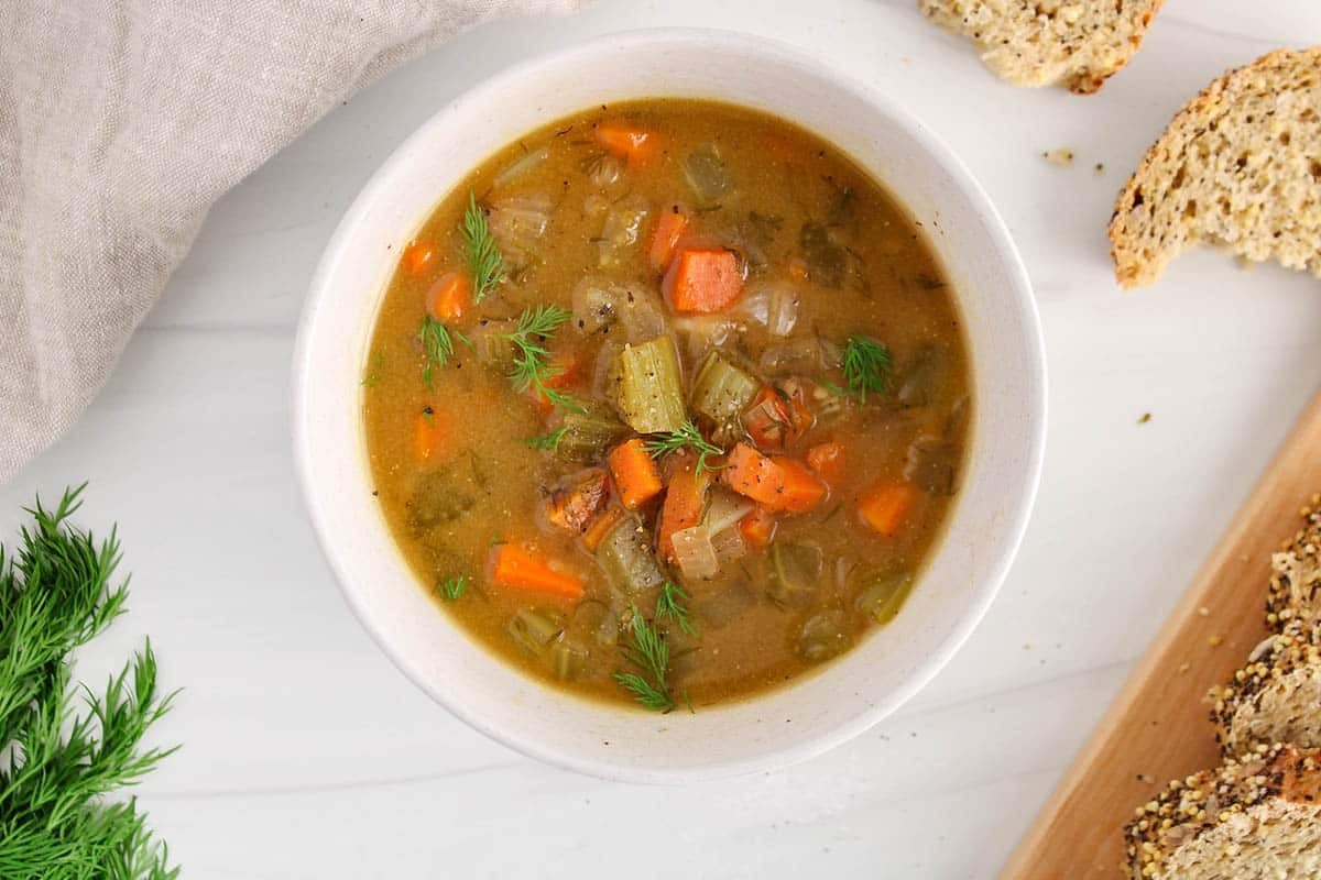 Simple Carrot and Celery Soup (Healthy Recipe) Plant Based Jess