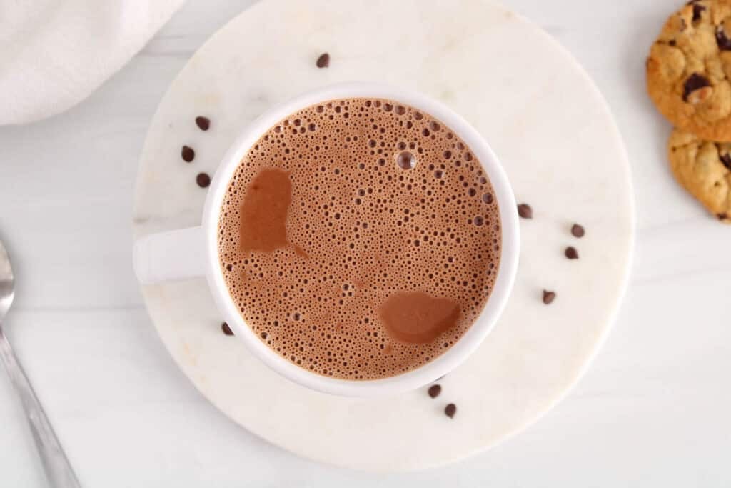 Oat Milk Hot Chocolate - Dairy Free - Our Nourishing Table