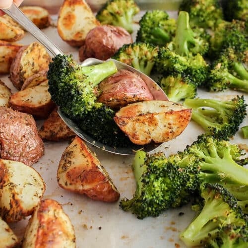 OvenRoasted Potatoes and Broccoli Plant Based Jess