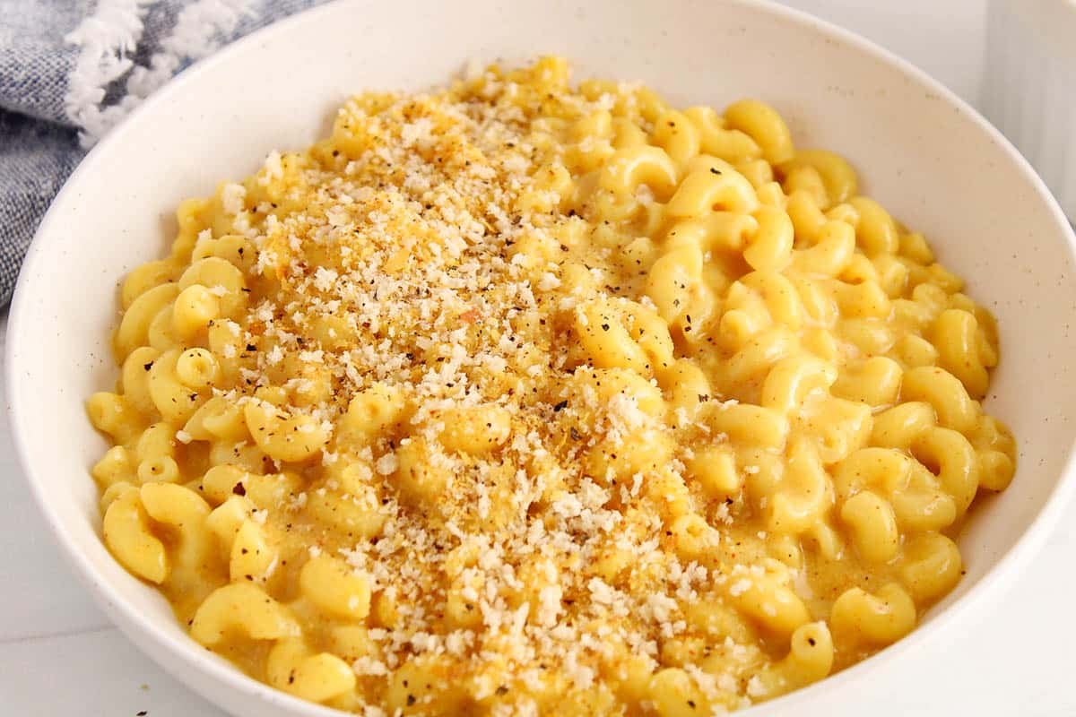 Coconut Milk Mac and Cheese Plant Based Jess