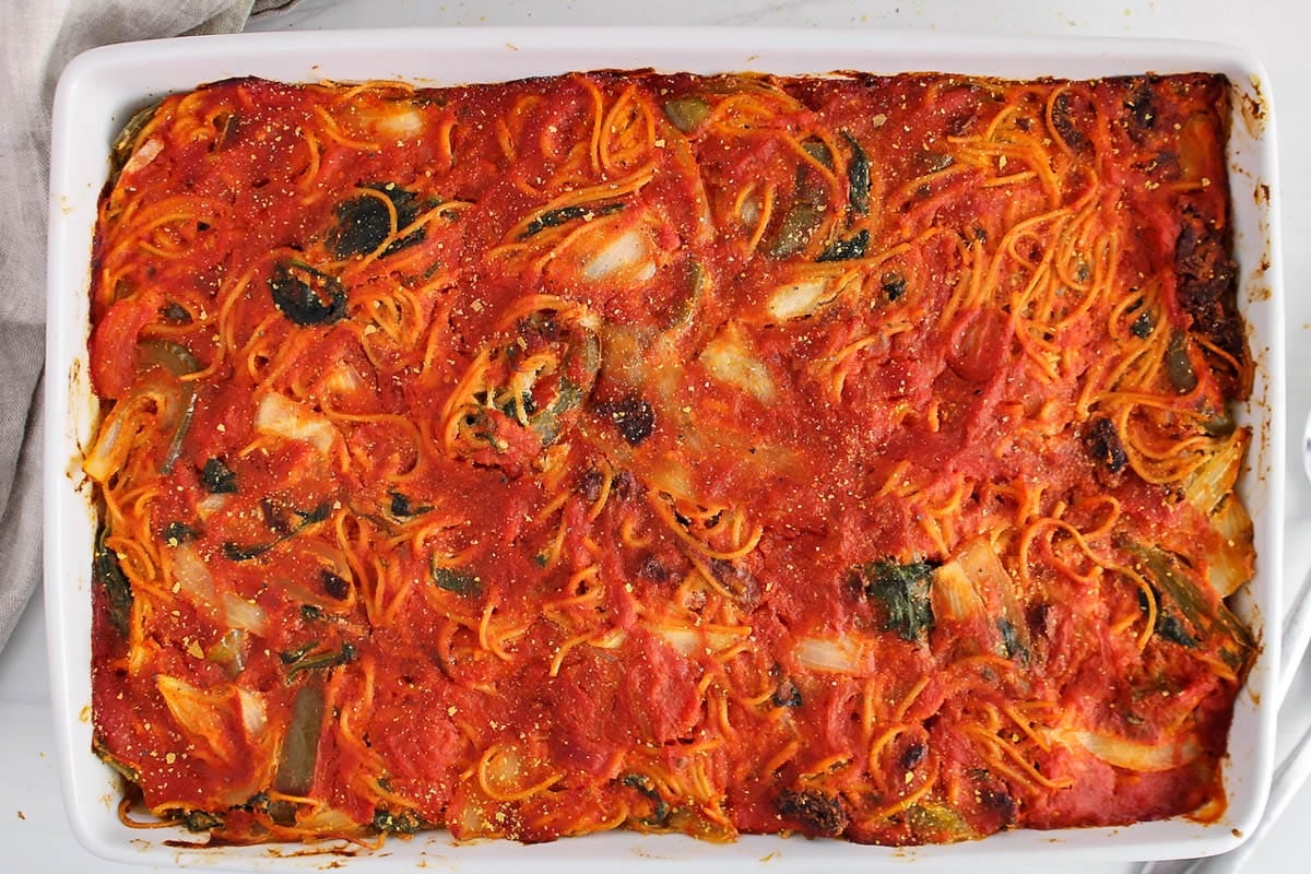 Vegan Baked Spaghetti Plant Based Jess