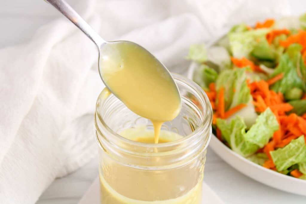 4-Ingredient Honey Mustard Salad Dressing (oil-free) - Very Veganish