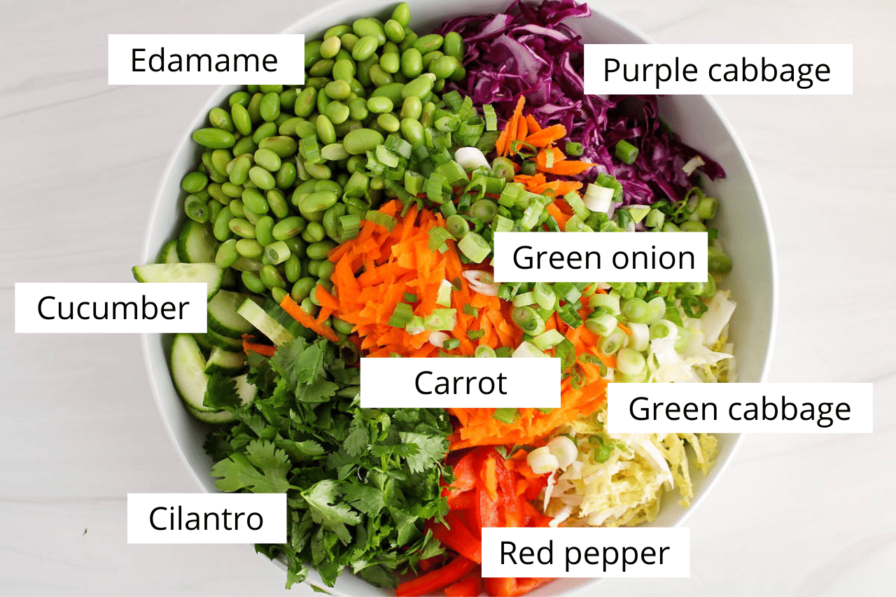 Edamame Crunch Salad with Creamy Lime Dressing Plant Based Jess