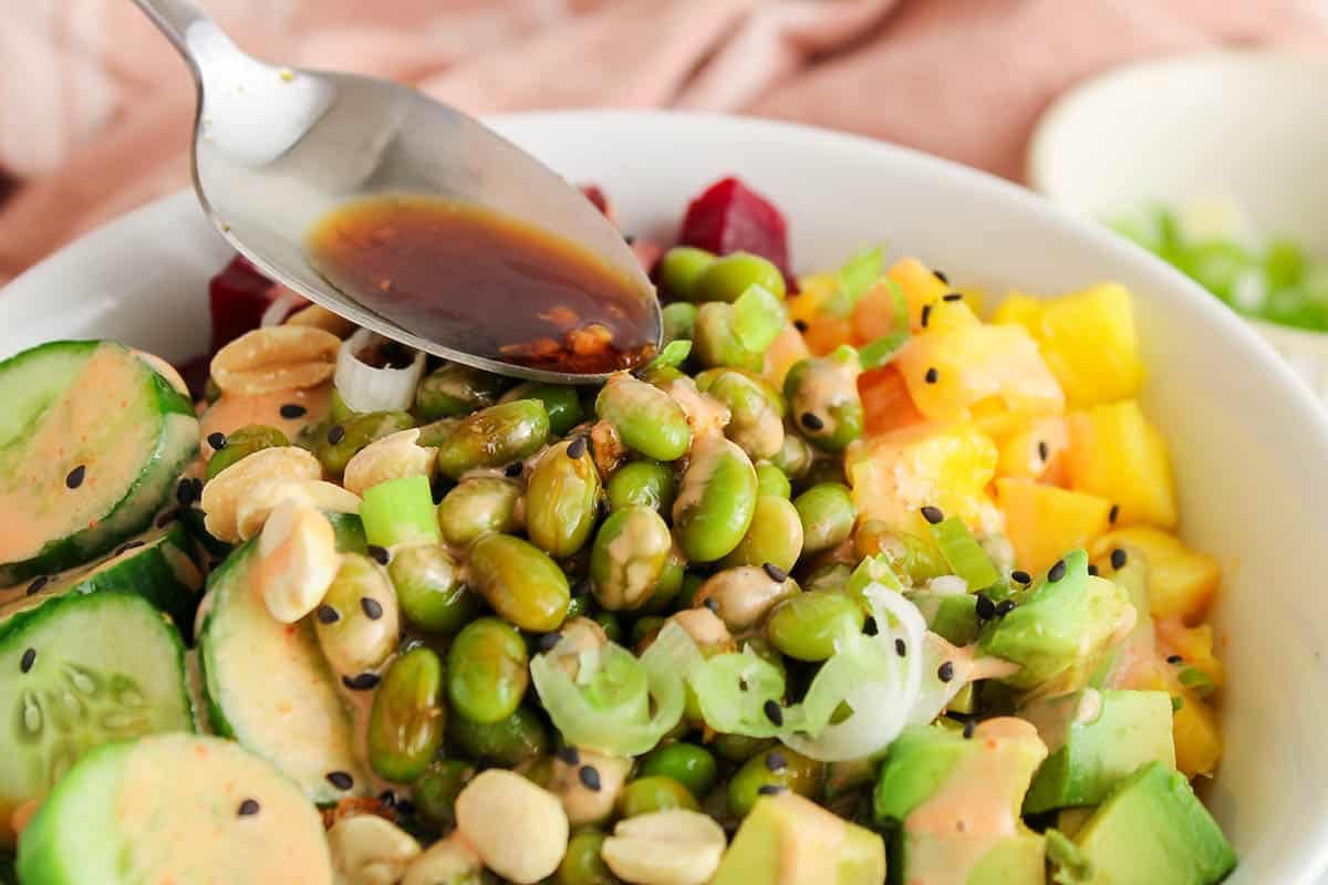 Edamame Poke Bowl Plant Based Jess