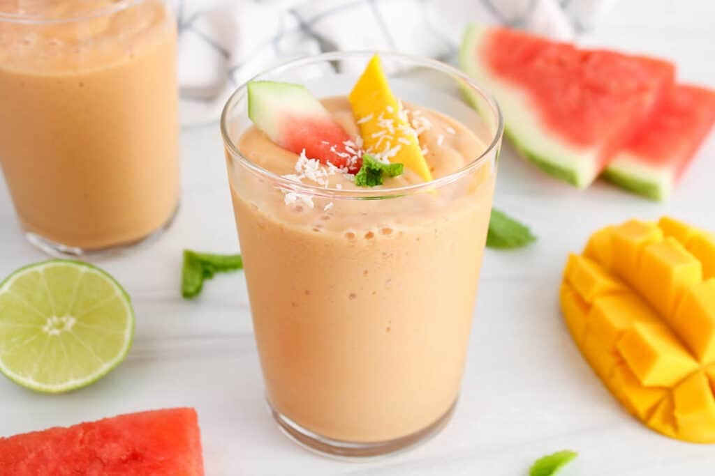 Watermelon Mango Smoothie - Plant Based Jess