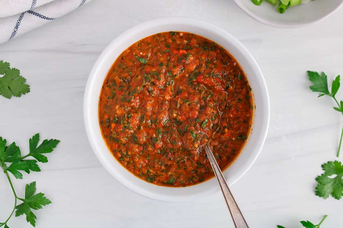 Red Chimichurri (Chimichurri Rojo) - Plant Based Jess