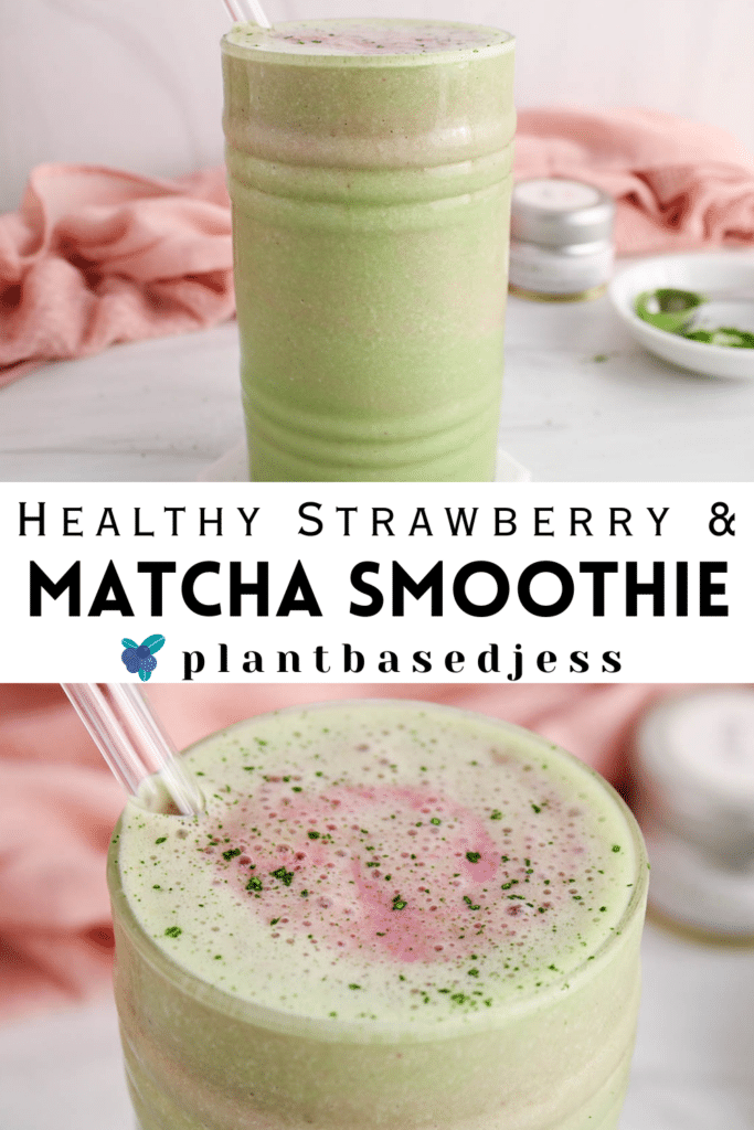 Strawberry Matcha Protein Shake