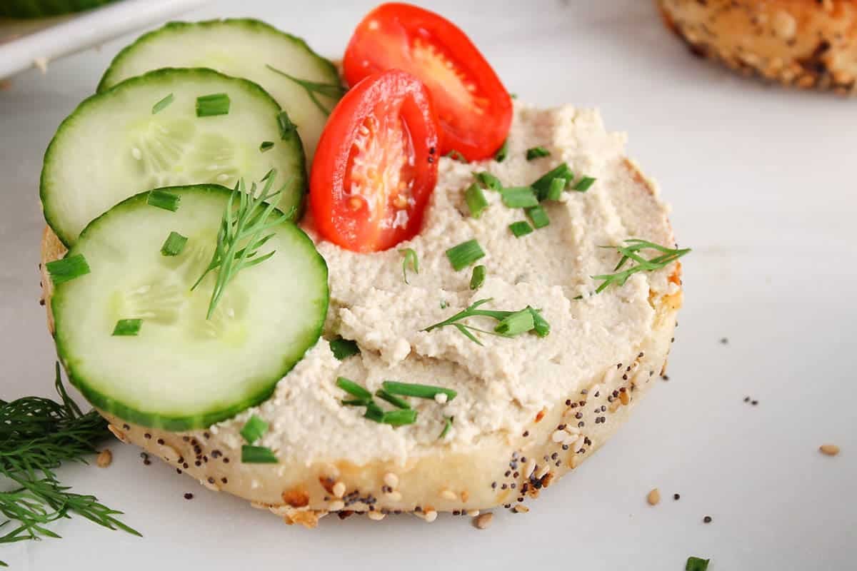 Vegan Sunflower Seed Cream Cheese Plant Based Jess