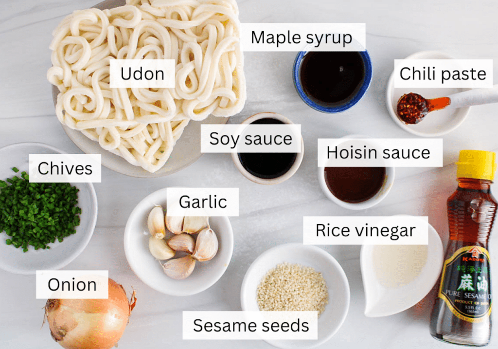 Garlic Udon Noodles - Easy Recipes