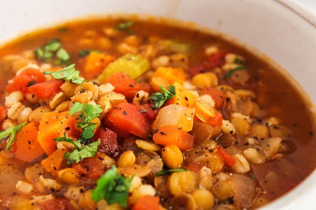 Nourishing Lentil Barley Soup - Naturallie Plant-Based