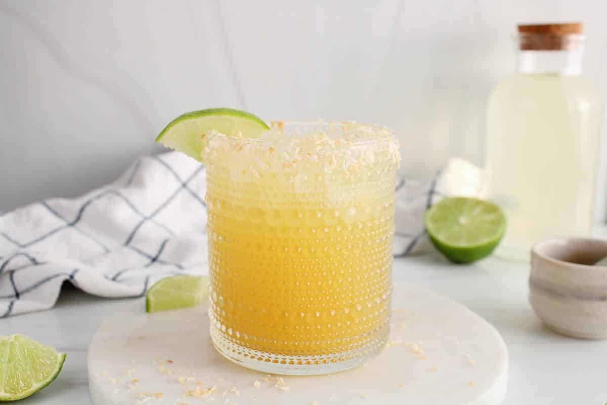 Coconut Water Mocktail with Pineapple Plant Based Jess