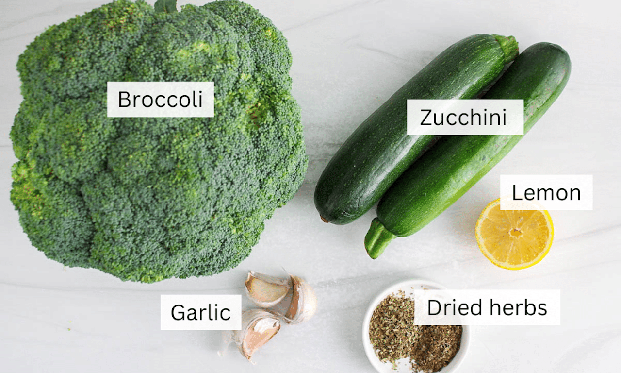 Roasted Zucchini and Broccoli with Lemon Plant Based Jess