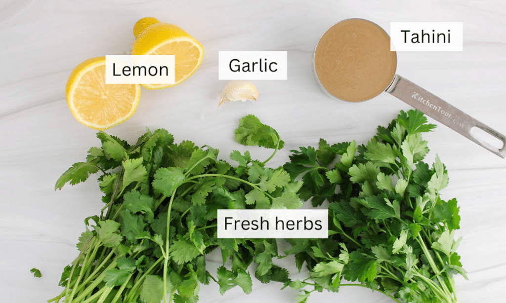 Showing are the ingredients needed to make this recipe.