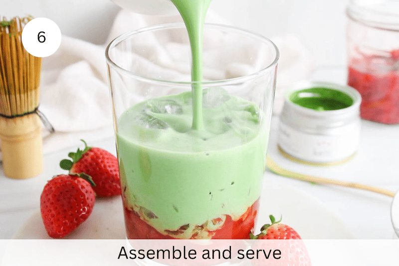 In process picture: assemble and serve.