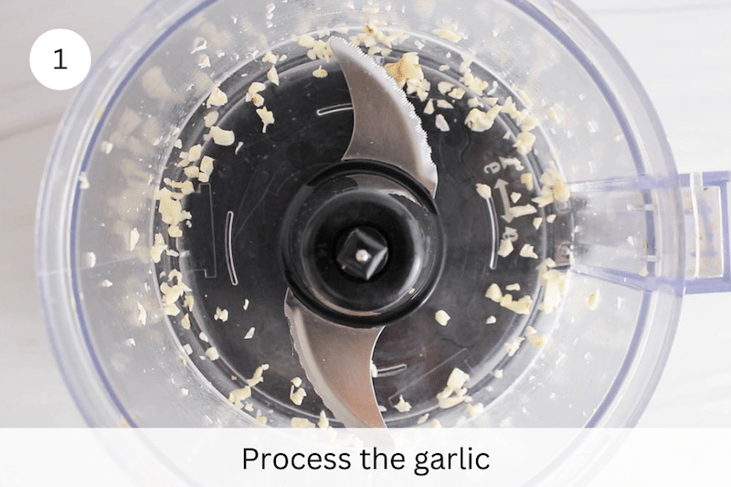 In process picture: process garlic.