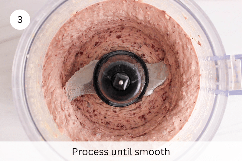In process picture: process until smooth.