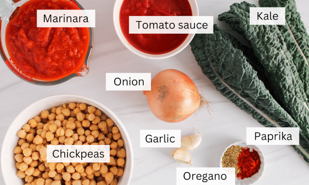 Showing are the ingredients needed to make this recipe.