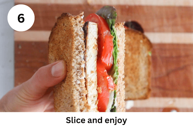In process picture: slice and enjoy.