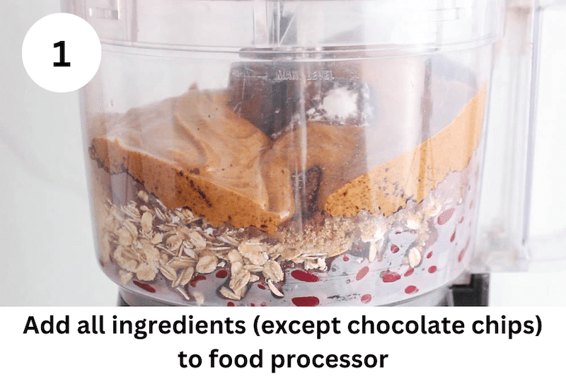 In process picture: add all ingredients in food processor.