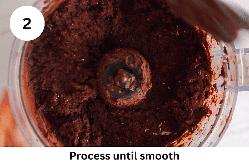 In process picture: process until smooth.