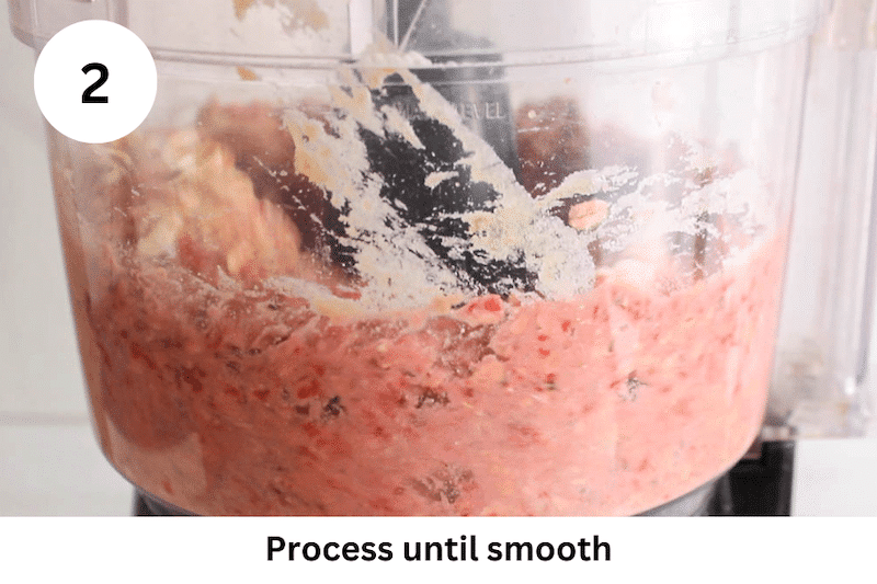 In process picture: process the ingredients until smooth.