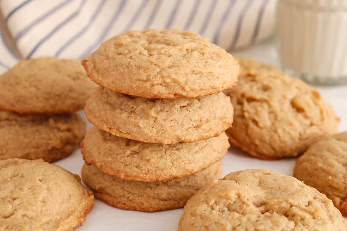Chewy Vegan Brown Sugar Cookies (No Eggs) - Plant Based Jess